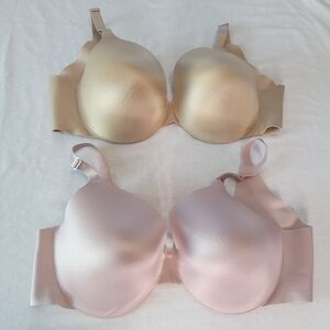 Soma Lot of 2 Vanishing Back Full Coverage Underwire Bras 40DD Lightly Lined